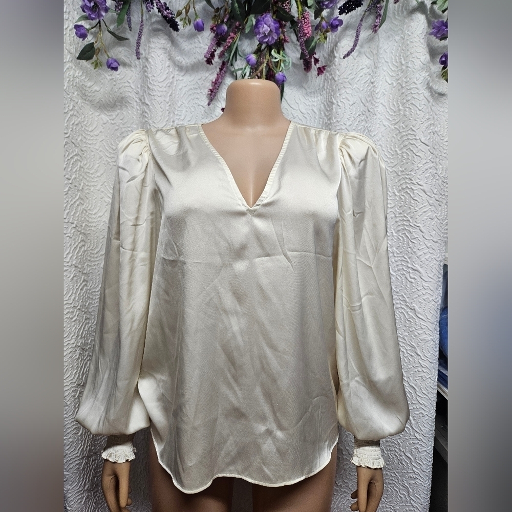 Elegant Cream Women's Top